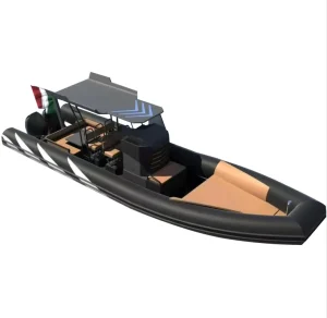 28 voet OEM stijve aluminium romp RIB 860 opblaasbare HYPALON/Orca rib met buitenboordmotor