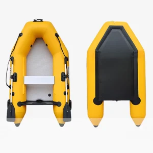 2Person Inflatable Boats 0.9mm PVC Assault Kayak With Laminated Air Deck for Outdoor Water Sports Drifting Fishing Dinghy Rowing
