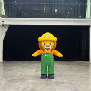 2m Custom Advertising Inflatable Mascot Plush Inflatable Walking Costume Waterproof Cute Cartoon Inflatable Lion Costume