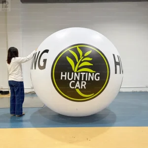 Globo de helio inflable personalizado de 2 m para publicidad de marca Esfera flotante gigante