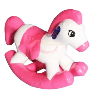 2m Inflatable PVC Rocking Unicorn Horse Bouncer Riding on Animal Toys Accessory