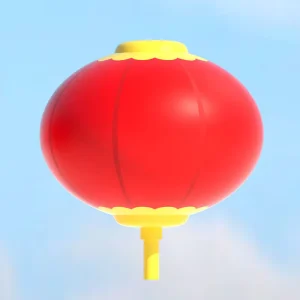 2m Spring Festival Decorative Inflatable Chinese Lantern Large Hanging Inflatable Custom Lantern Balloon