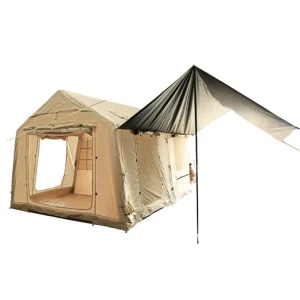 Tenda Camping Luar Ruangan Mewah Otomatis 3*4m untuk Keluarga Tahan Air PVC Oxford Tenda Udara Inflatable untuk 2-4 Orang Portabel