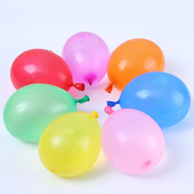 Globos de agua de látex inflables coloridos de 3 pulgadas para decoración de fiestas