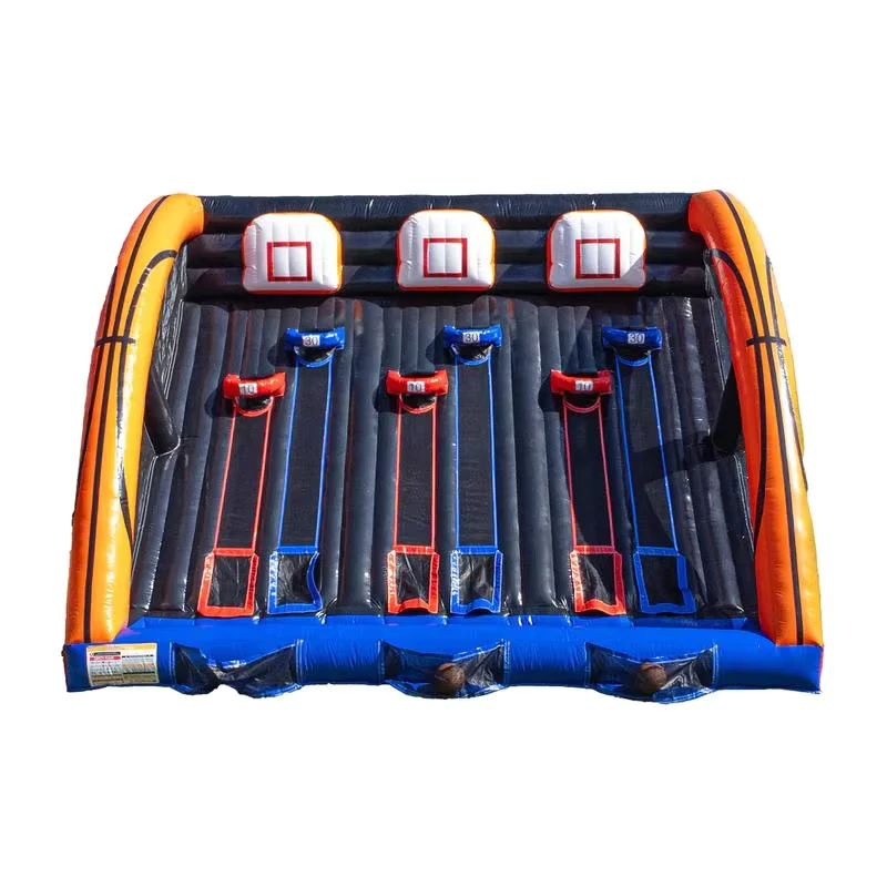 Gioco di tiro al canestro gonfiabile per 3 persone in materiale PVC durevole