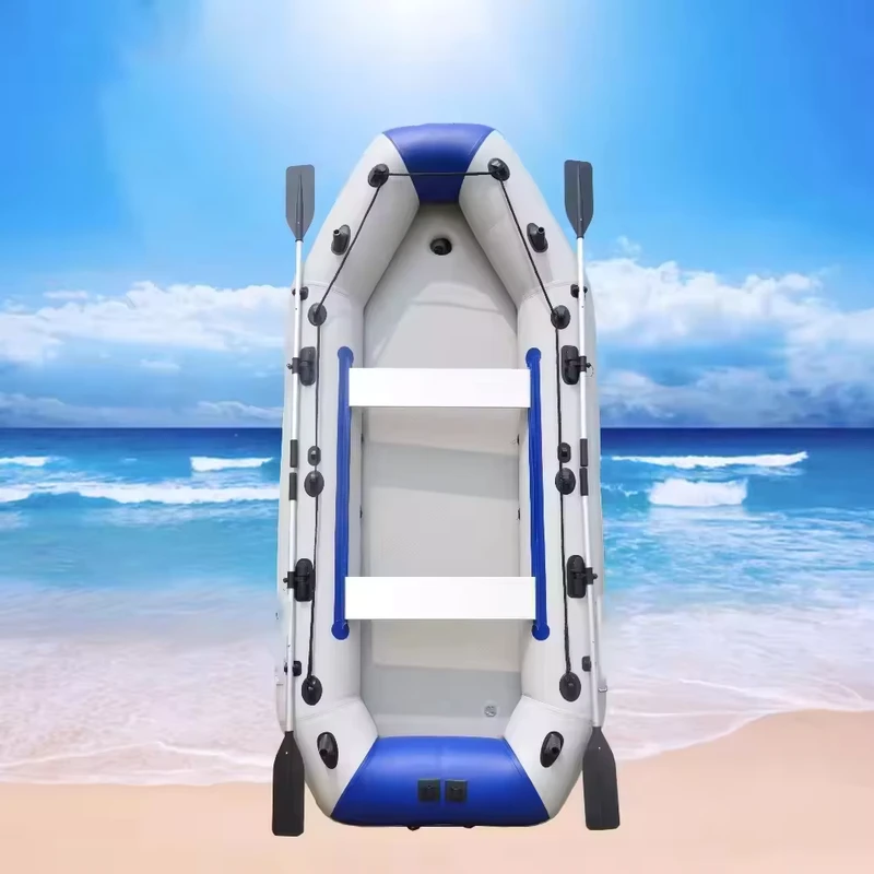 3 Personen PVC Aufblasbare Angelboote, Ruderboot, Kajak, Kanu, Yacht, faltbares tragbares Schlauchboot mit Luftpumpe