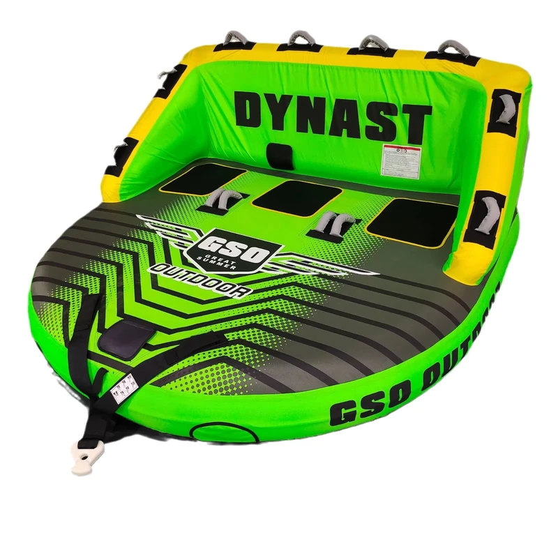 3 Persoons PVC Opblaasbare Sleepbare Tube met Touw Bundel voor Watersport & Vaartuigen Waterplezier Accessoire