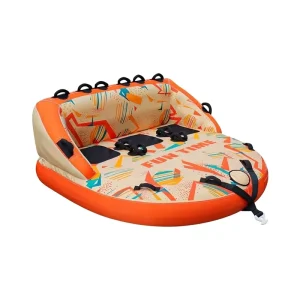 Tabung Tarik Inflatable Unisex 3 Orang untuk Berperahu & Olahraga Air dengan Sandaran Nyaman Tabung Tarik OEM