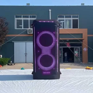3.5m High Advertising Inflatable Speaker Model with Lights Giant Custom Inflatable Decoration Advertising Inflatables