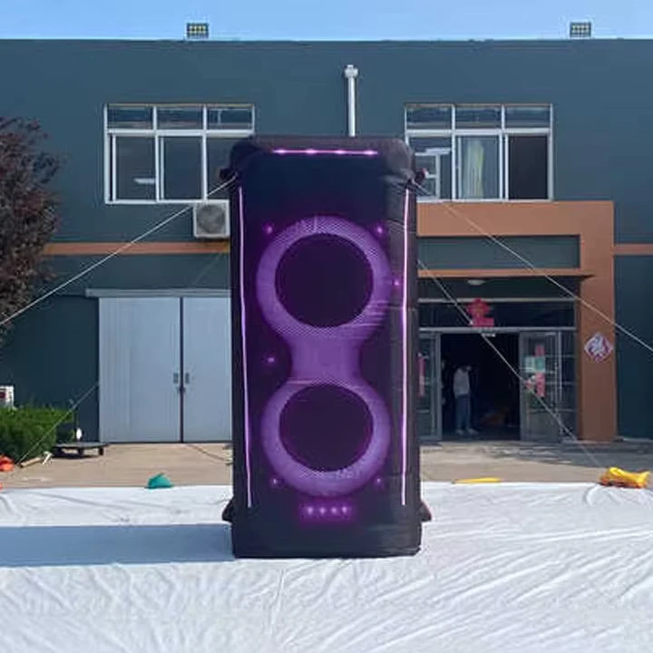 3.5m High Advertising Inflatable Speaker Model with Lights Giant Custom Inflatable Decoration Advertising Inflatables