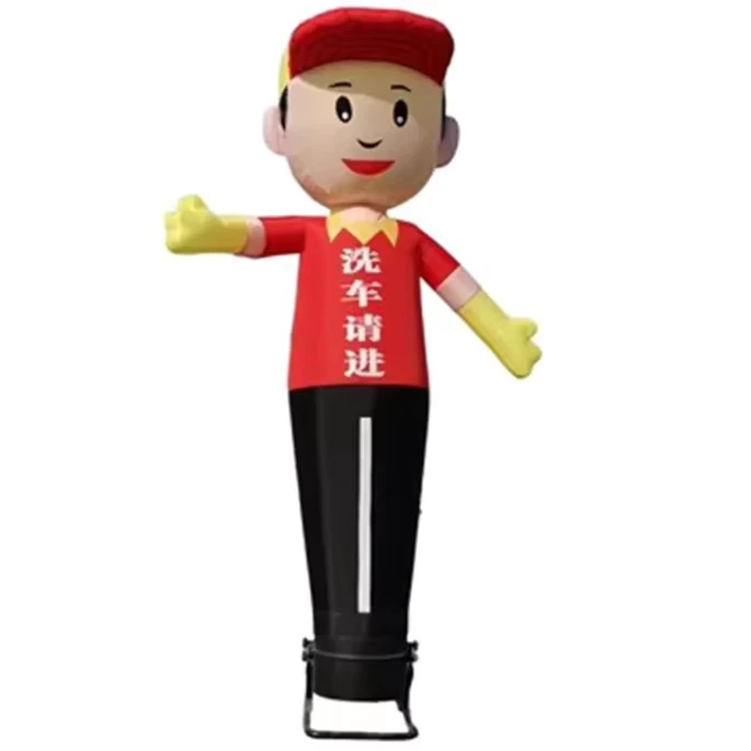 Boneco de Ar para Dançarino de Ar Inflável de 3,5m com Braço Acenando - Mini Dançarino de Ar