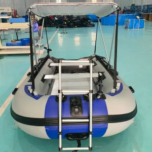 3.6m 3.8m PVC Inflatable Boat Portable Fishing Boat Dinghy Took 4 6 Persons Driving in Lake River and Offshore Sea