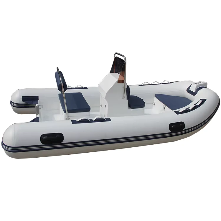 Barco inflable RIB de 3.6m con consola central RIB 360 para pesca y deportes acuáticos