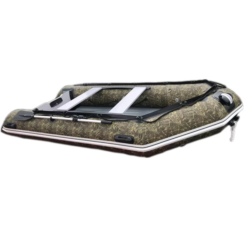 Perahu Dinghy Inflatable 3.8m PVC Karet untuk Penggunaan Danau untuk Berselancar