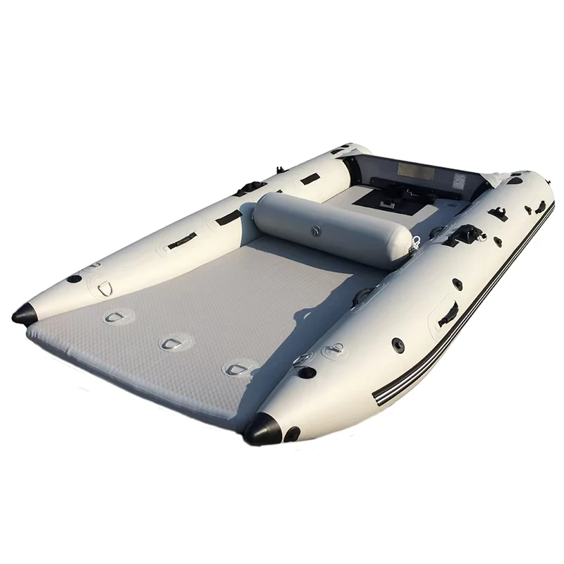 3.8m Racing Inflatable Aluminum Boat High Speed Catamaran Mini Thunder Boat Cat Rubber 410cm Kayak for Sale