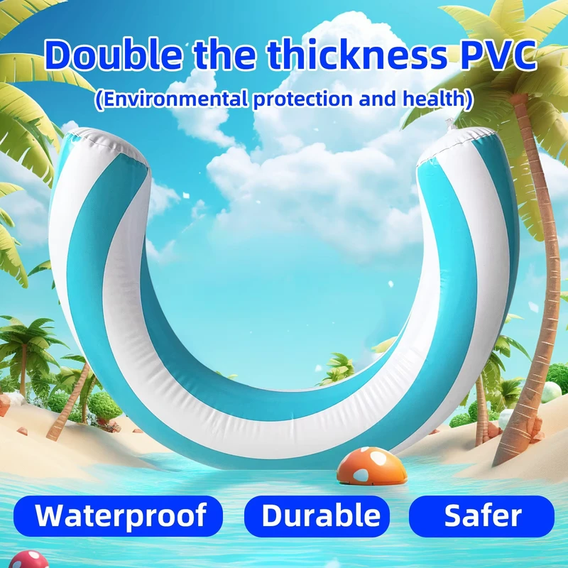 30 x 24 Zoll Aufblasbarer Schwimmring PVC Pool Float Schwimmreise Spielzeug Sommerparty Strand Wasserspiele Zubehör