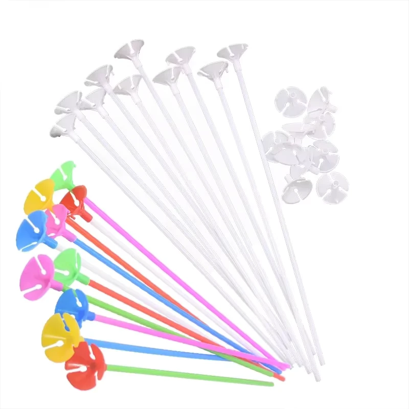 Stecca per Palloncini in Lattice da 30 cm, Supporto per Palloncini Bianchi con Coppa per Decorazioni di Matrimoni e Feste di Compleanno