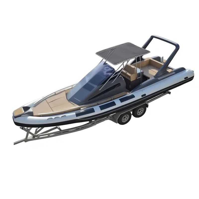 Barco inflable de casco rígido Deep-V de 32 pies (RIB) para turismo en alta mar, protección contra inundaciones y alquileres de rescate a la venta