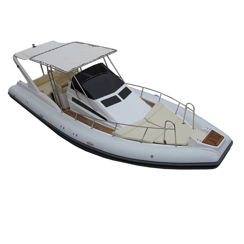 32피트 9.6m 1.2mm PVC 하이팔론 유리섬유 선체 딥 V 강직 인플레이터블 스포츠 낚시 보트 20인용 RIB 960E