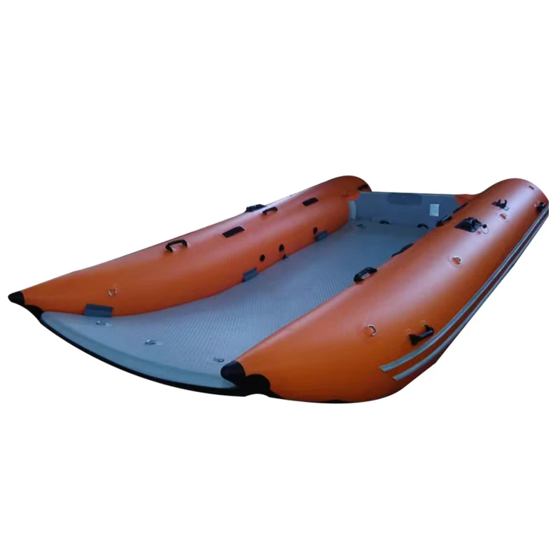 330 cm kleines Hochgeschwindigkeits-Rennboot Katamaran aufblasbares Kat-Pontonboot