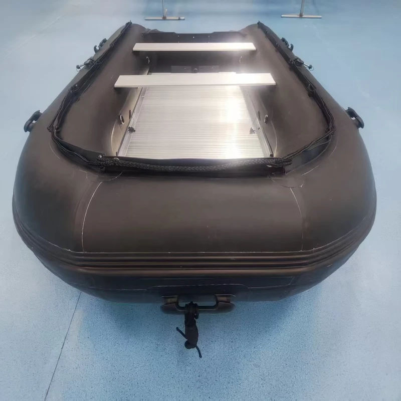330 cm sportjacht opblaasbare boot met aluminium vloer 1,2 mm PVC anti-botsing 4+1 personen capaciteit