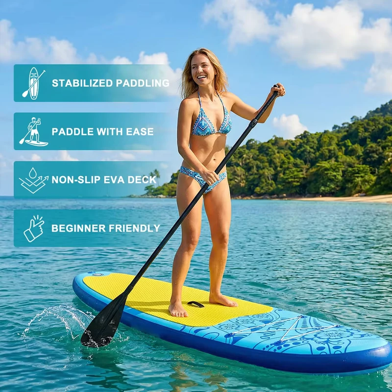 SUP ขนาด 335 ซม. ส่งตรงจากโรงงาน ผลิตภัณฑ์ SUP ขนาด 350 ซม. แผ่นพายเป่าลมสำหรับการเล่นเซิร์ฟและตกปลา