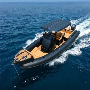 33ft Aluminum Hull Hypalon 990 RIB Boat With Outboard Motor Sport Ocean Waters Entertainment Diving Cabin Cruiser Boat