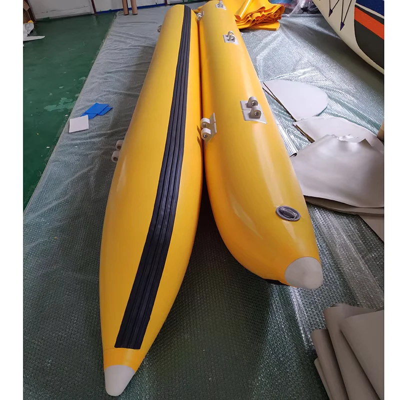 Ponton inflable de 350x35cm, 0.9mm PVC, boya para bicicleta de pedal en agua de mar