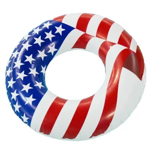 36 Inch American Flag Swimming Ring Pool Floating Ring