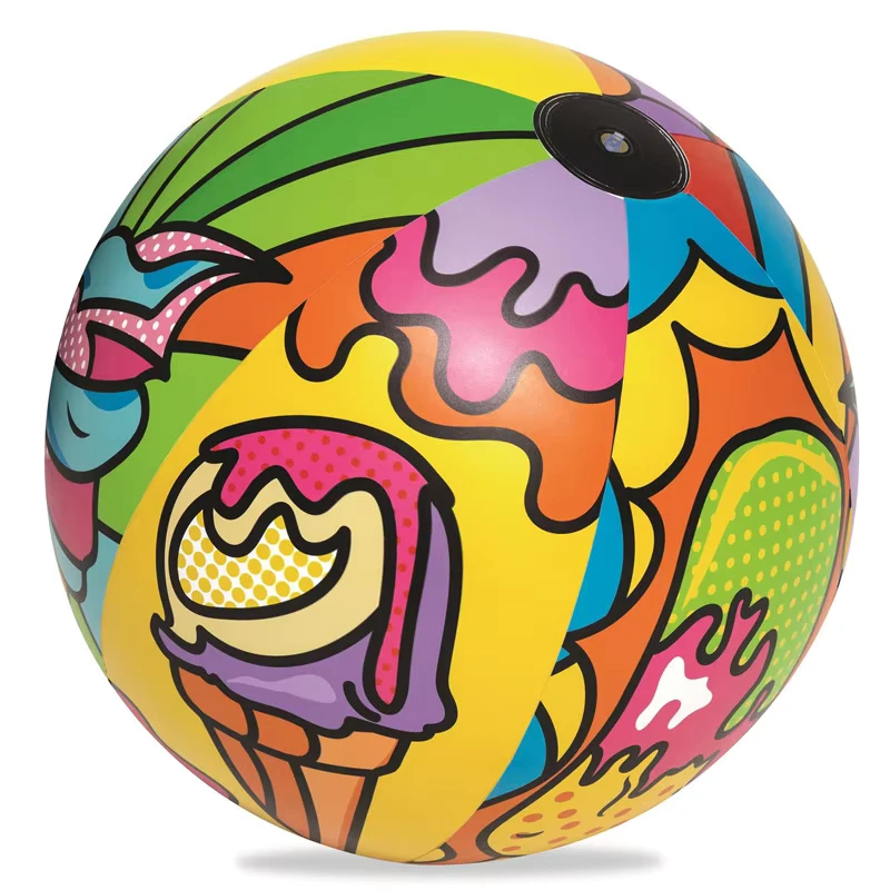 36″ PVC Inflatable Beach Ball Customized Logo & Full Color Printing Beach Inflatable Toy