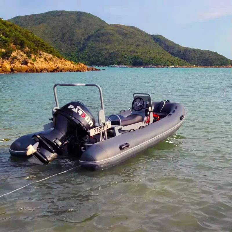 Kayak gonflable rigide RIB360 390 ORCA en Hypalon avec fond en aluminium Deep V