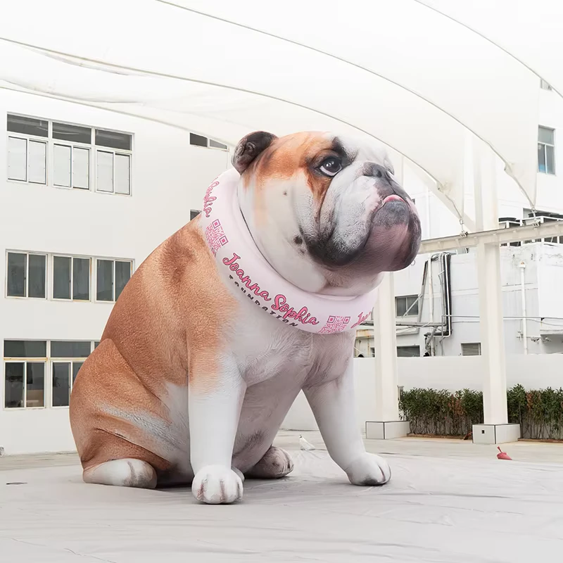 Personajes de perro de dibujos animados inflables gigantes personalizados 360 para publicidad, mascota inflable para eventos