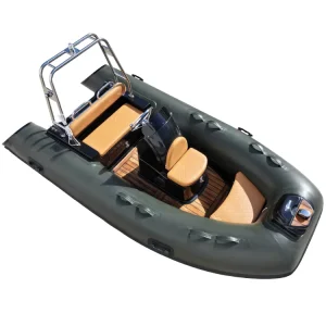 360CM inflatable RIB360 boat with PVC Hypalon outboard motor, family recreational fishing boat for lakes, CE certified, capacity for 4 people.