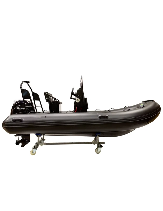 Iate Esportivo Inflável com Casco de Alumínio de 360 cm, Barco de Alta Velocidade, PVC Hypalon Semi Rígido, Flutuação para 4 Pessoas ao Ar Livre