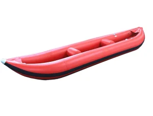 375 cm Long 12 Feet 3 Person Double Seat Inflatable Whitewater Kayak with PVC Material Foldable Design