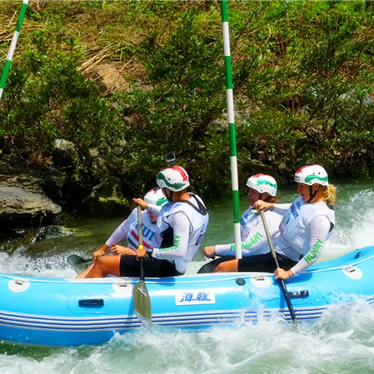375 cm River Sport Wildwasser-Kajak Aufblasbares Rafting-Boot aus PVC-Material