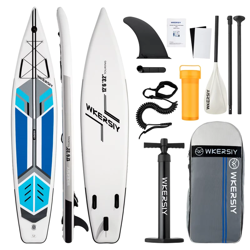 380*81 Papan SUP Inflatable Keluarga Perjalanan Ultra Panjang, Stabil, Kecepatan Tinggi, Papan Dayung Olahraga Air