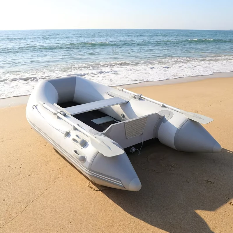 380cm Inflatable Boat With Motor 6 Persons Rowing Canoe Dinghy for Sale