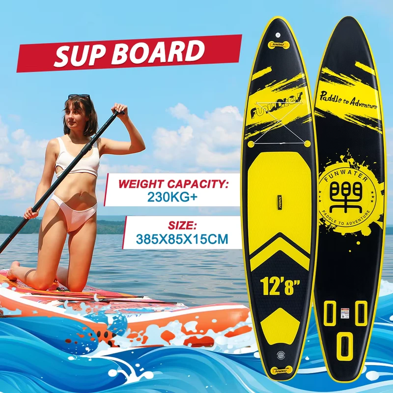 Planche de SUP gonflable de 385 cm, extra large, expédition rapide UE, capacité de charge de 190 kg, accessoires complets