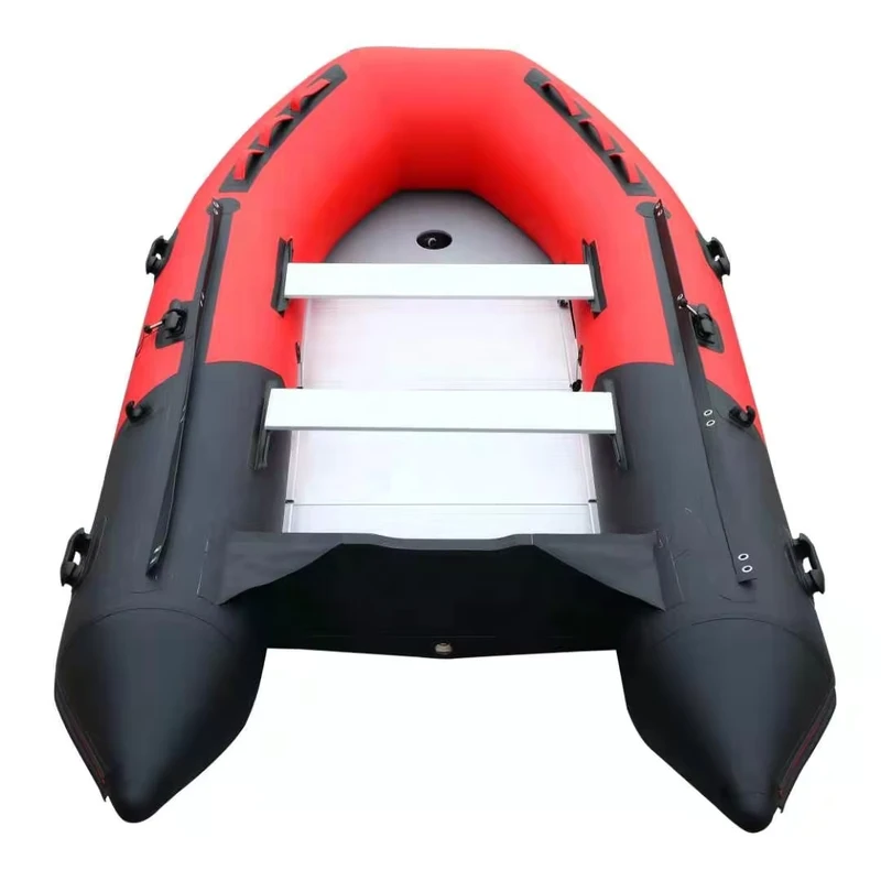 Kapal Inflatable PVC Hypalon 390CM Lantai Aluminium Stabil 12,47m Yacht Olahraga Mengapung Memancing Ditenagai Motor Luar untuk 6 Orang
