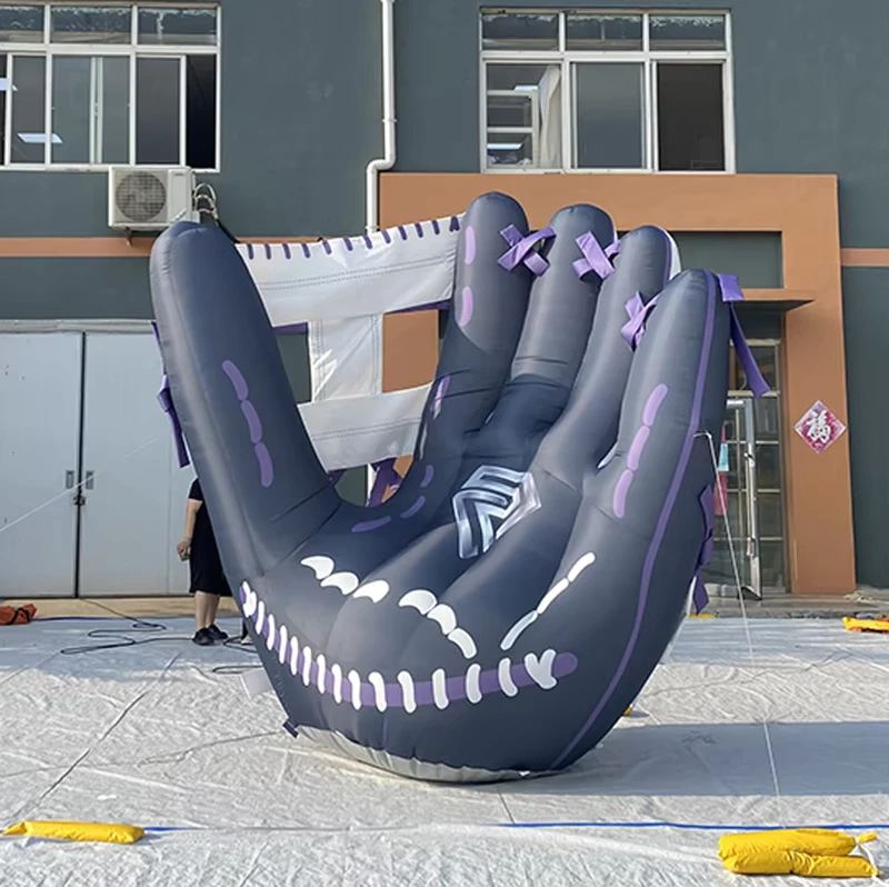 3M 맞춤형 거대한 야외 스포츠 광고 인플레이터블 만화 캐릭터 라이트 - 3M 배구 미트 모델