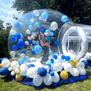 3m 4m Outdoor Camping Transparent Inflatable Bubble Tent Crystal Dome Inflatable Hotel Tent Bubble Tent