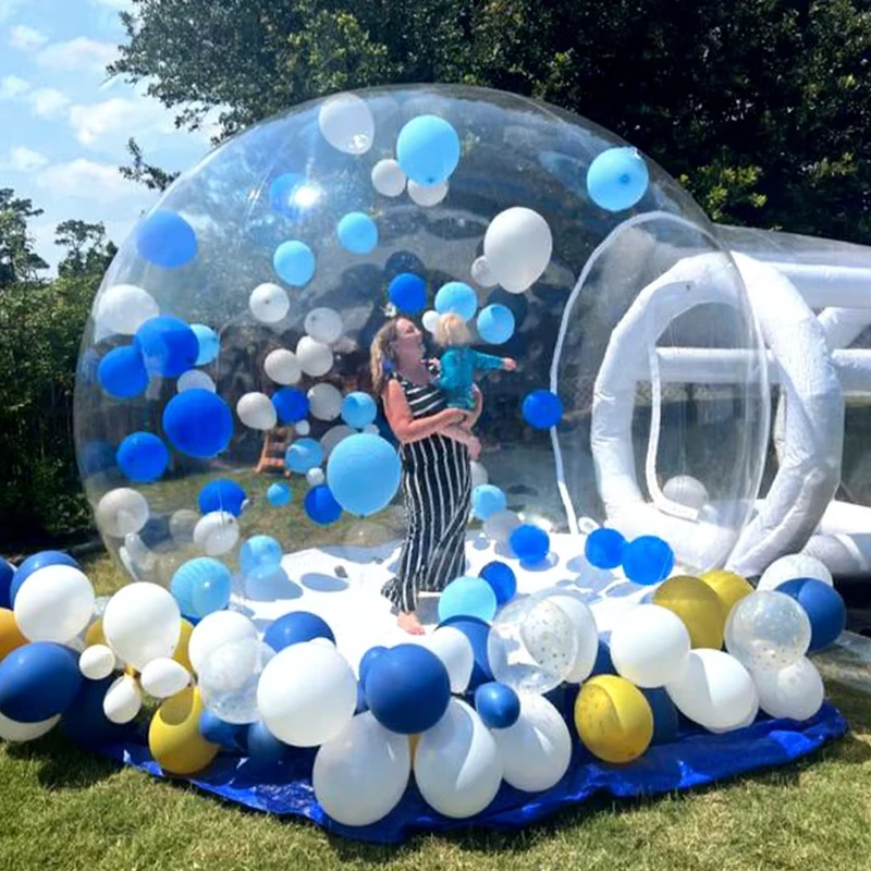 Tente bulle gonflable transparente de camping extérieur de 3m 4m, tente bulle d'hôtel gonflable