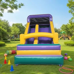 3m*5m*4m Aufblasbare Rutsche Bouncy Trockene Burg Kommerzielle Sprung-Rutsche Kinder Aufblasbare Trockene Rutsche zu verkaufen