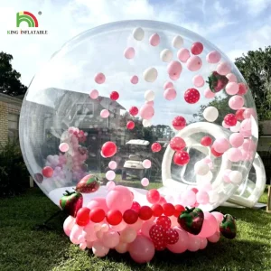 3m Commercial Outdoor Gender Reveal Inflatable Bubble House Photo Booth Inflatable Snow Globe Ball Tent for Party