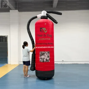 3m Giant Inflatable Custom Logo Light Up Fire Extinguisher Fire Safety Advertising Inflatable Model For Fire Safety Brand Market