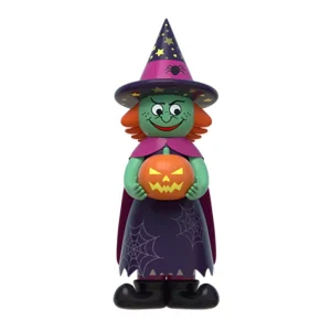 3m New Design Custom Inflatable Cartoon Halloween Witch Blow up Halloween Giant Inflatable Witch Model with Pumpkin