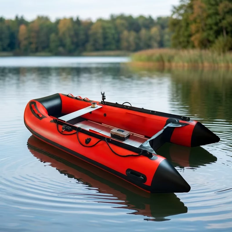 Barca Gonfiabile in PVC da 3m Barca da Pesca Portatile Dinghy Piccola Barca da Pesca