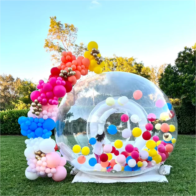 Tenda a Cupola Gonfiabile da 3m a 5m per Feste per Bambini e Campeggio