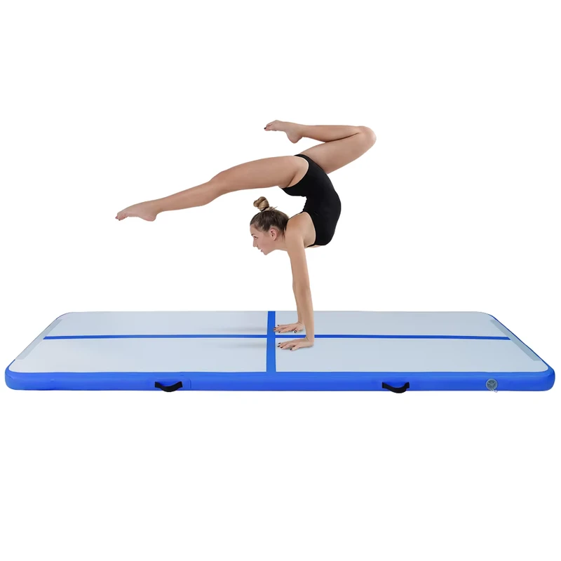 3 m x 100 cm x 10 cm maßgeschneiderte Gymnastik PVC wasserdichte aufblasbare Luftbahn blau